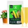 imageCatchmaster Dual Action Plant Labels 100 PK Sticky Insect Trap Plant Stakes for Live Plants Indoor Outdoor Fruit Fly Trap Glue Traps for Home Farm Garden Hydroponics ampamp Greenhouse Pest ControlYellow