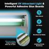 imageCatchmaster Pro Series Flying Insect Light Trap Electric UV Light Fly Trap Silent Adhesive Glue Board Mosquito Gnat Killer Indoor UV Lamp Bug Catcher Pet Safe Pest Control for Home ampamp Garage50W  590 sq foot Coverage