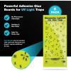 imageCatchmaster Pro Series Flying Insect Light Trap Electric UV Light Fly Trap Silent Adhesive Glue Board Mosquito Gnat Killer Indoor UV Lamp Bug Catcher Pet Safe Pest Control for Home ampamp Garage5Pack