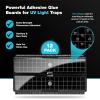 imageCatchmaster Vector 15 UV Light Fly Traps Indoor for Home Electric Gnat Traps for House Indoor Shatterproof Bulbs UV Lamp Fly Insect ampamp Mosquito Killer Silent Bug Light for Kitchen Shed GarageReplacement Boards 12Pack