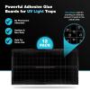imageCatchmaster Vector Universal Replacement Glue Boards UV Light Fly Trap for Home Unscented Gnat Traps for House UV Lamp Insect ampamp Mosquito Killer Refill Adhesive Bug Light Boards 12Pack White12Pack