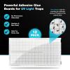 imageCatchmaster Vector Universal Replacement Glue Boards UV Light Fly Trap for Home Unscented Gnat Traps for House UV Lamp Insect ampamp Mosquito Killer Refill Adhesive Bug Light Boards 12Pack White12Pack