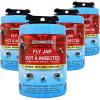 imageCatchmaster Reusable Fly Traps Outdoor Jar 1Pack Bug Catcher and Flying Insect Trap with FoodBased Lure for Pest Control Pet Safe Non Toxic Bulk Fly Traps4 Count Pack of 1