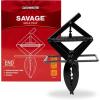 imageCatchmaster Savage Professional Strength Easy Set Mole Trap Heavy Duty Non Toxic Quick and Clean Metal Trap 1 Mole Trap Pack Solid Metal Mole Trap Step to Set Heavy Duty