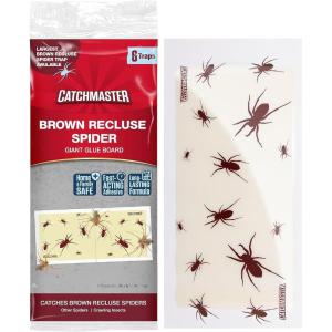 imageCatchmaster Crawling Insect Trap XL Giant Glue Traps 20PK Adhesive Bug Catcher Spider Cricket Ant ampamp Roach Traps for Home Bulk Insect Killer Glue Boards for House ampamp Garage Pet Safe Pest Control6 Traps XL