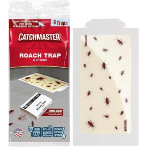 imageCatchmaster Crawling Insect Trap XL Giant Glue Traps 20PK Adhesive Bug Catcher Spider Cricket Ant ampamp Roach Traps for Home Bulk Insect Killer Glue Boards for House ampamp Garage Pet Safe Pest Control6 Traps Regular