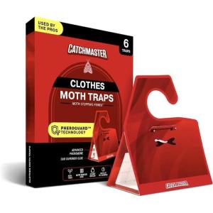 imageCatchmaster Premium Pantry Moth Traps XL Odorless Sticky Glue Traps 6PK Pheromone Attractant for House Kitchen Storage ampamp Kitchen Pantry Cabinet PheroGuard Technology Trap ampamp Eliminate MothsClothes Moth Trap