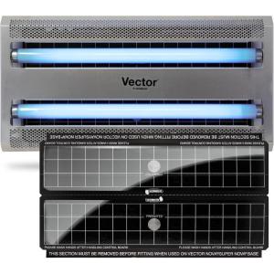 imageCatchmaster Vector 15 UV Light Fly Traps Indoor for Home Electric Gnat Traps for House Indoor Shatterproof Bulbs UV Lamp Fly Insect ampamp Mosquito Killer Silent Bug Light for Kitchen Shed GarageVector 30  Gray