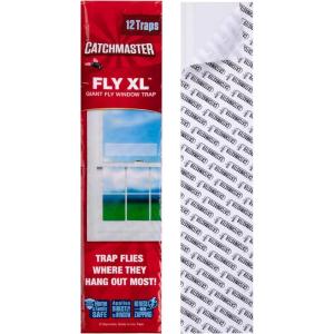 imageCatchmaster Window Fly Traps 48Pack Fruit Fly Traps for Indoors Disposable Bulk Bug Catcher Waterproof Insect Glue Trap Adhesive Strips Pet Safe Pest Control for Home Kitchen ampamp Garage12 XL Traps