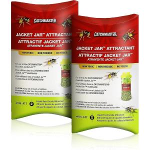 imageCatchmaster Yellow Jacket Hornet ampamp Wasp Trap Jar Bait Refill 2Pk Reusable Bug Catcher Attractant Outdoor Flying Insect Trap Wasp Killer Bug Trap Pet Safe Pest Control for Backyard ampamp Patio