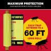 imageCatchmaster Catch Zone Pest Boundary Roll 1PK 60FT Adhesive Mouse Traps Indoor Spider Lizard ampamp Ant Sticky Traps for Crawling Insects Pest Control Glue Trap for Warehouse Basement ampamp Kitchen