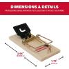 imageCatchmaster Instant Kill Mouse Snap Traps  12 Count Ready for Use Indoors ampamp Outdoors Wood DoubleTension Springs WeatherResistant CorrosionResistant Disposable PoisonFree NonToxic72