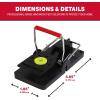 imageCatchmaster Predator Snap Mouse Trap 6Pk Humane Mouse Traps Indoor for Home Reusable Rodent Killer with Attractant House Critter Catcher with Bait Pet Safe Pest Control for Garage ampamp Basement