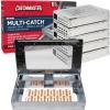 imageCatchmaster Pro Series MultiCatch Mouse Trap 3Pack Humane Mouse Traps Indoor for Home Rat Trap Outdoor with Replaceable Glue Boards Pet Safe Pest Control Live Catch for Garage ampamp ShedFull Size Metal Mouse Trap