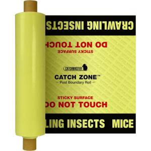 imageCatchmaster Catch Zone Pest Boundary Roll 1PK 60FT Adhesive Mouse Traps Indoor Spider Lizard ampamp Ant Sticky Traps for Crawling Insects Pest Control Glue Trap for Warehouse Basement ampamp Kitchen