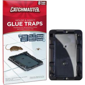 imageCatchmaster Cold Weather Mouse Traps Indoor for Home 6PK Winter Pest Control Adhesive Tray for Bugs Crickets ampamp Spiders Pet Safe Glue Traps for Mice in Basement WalkIn Fridge Warehouse ampamp Garage8 Traps