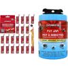imageCatchmaster Fly Trap Bundle Fly Ribbon 20Pack ampamp Outdoor Fly Jar for Garage Backyard Pool Patio ampamp Camping