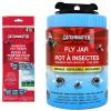 imageCatchmaster Fly Trap Bundle Window Fly Traps 12Pack ampamp Outdoor Fly Jar for Garage Backyard Pool Patio ampamp Camping