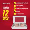 imageCatchmaster MultiCatch Mouse Trap Humane Mouse Trap Indoor for Home Includes 1 Replaceable Glue Board Live Catch Pest Control for Garage ampamp Shed WhiteWhite